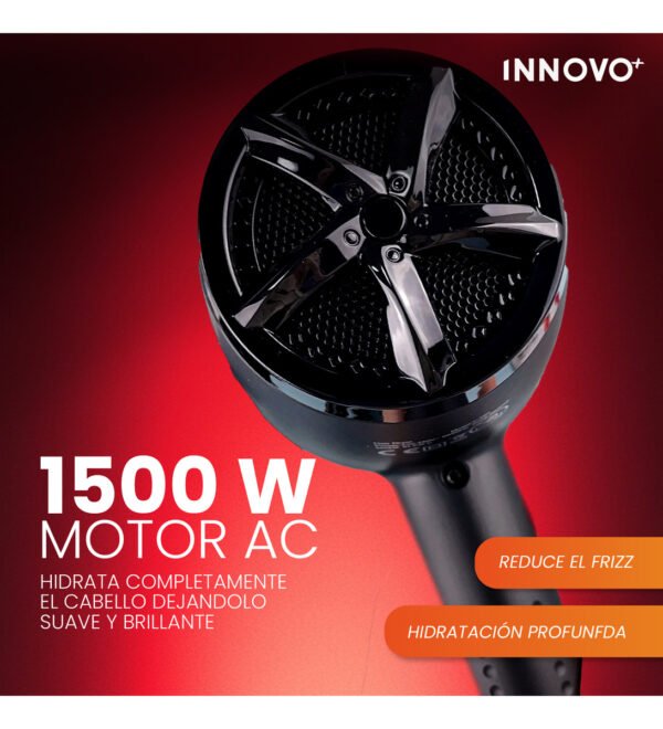 SECADOR PROFESIONAL CON 3 BOQUILLAS 1500W INNOVO VGR 462