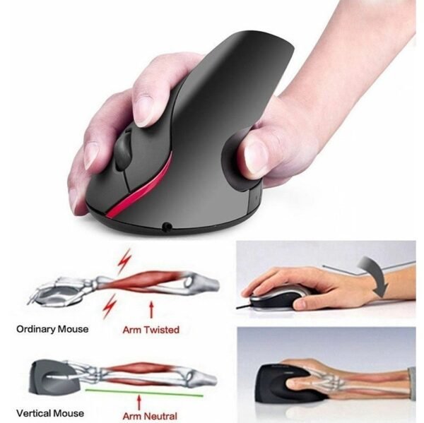 MOUSE HP VERTICAL6 BOTONES INALAMBRICO ERGONOMICO RECARGABLE