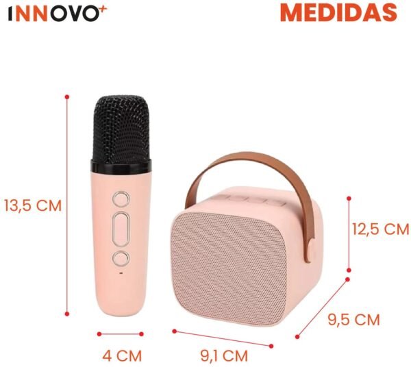 PARLANTE KARAOKE NIÑAS BLUETOOH VOZ MAGICA