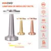 LÁMPARA LED DE MESA TÁCTIL 3 TONOS GRADUABLE RECARGABLE