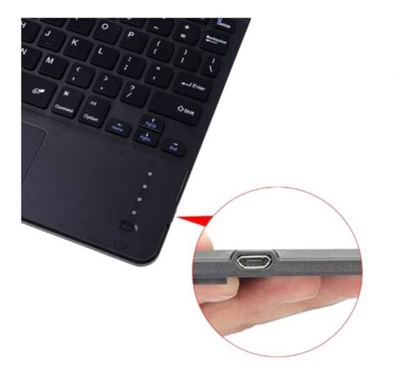 TECLADO INALÁMBRICO SLIM DELGADO RECARGABLE PAD MOUSE TACTIL