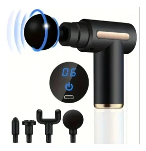 D_NQ_NP_2X_728597-MLA92562569089_092025- MASAJEADOR PISTOLA MUSCULAR GUN ELECTRICO CALOR FRIO