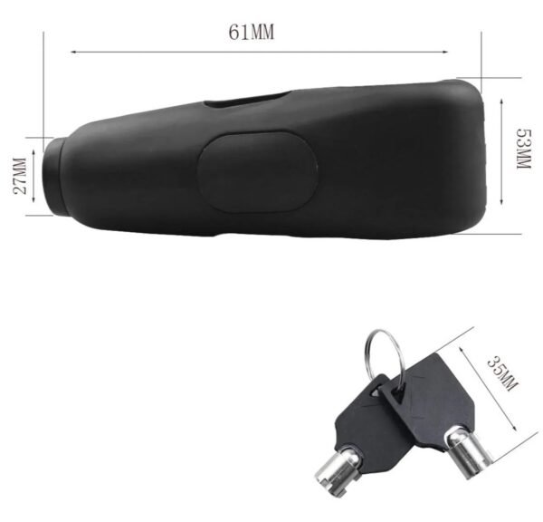 D_NQ_NP_2X_957759-CBT88240436769_072025 CANDADO ANTIRROBO BLOQUEO SEGURO DEL MANILLAR PARA MOTO CON ALARMA