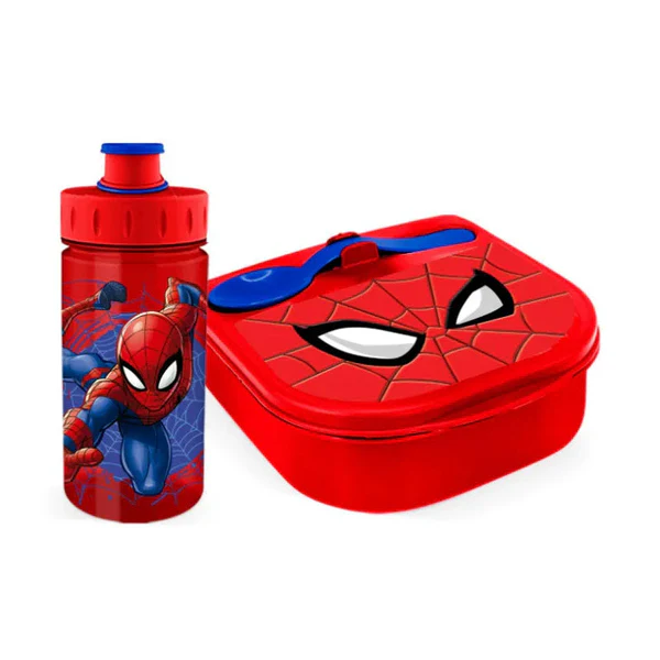 SET DE BOTILITO SANDUCHERA SPIDERMAN