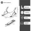 BASE SOPORTE PARA PORTÁTIL TABLET METÁLICA SOLA
