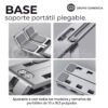 BASE SOPORTE PARA PORTÁTIL TABLET METÁLICA SOLA