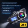 INTERCOMUNICADOR PARA CASCO MOTOCICLISTA Q58 MAX DIGITAL INN BIKE IP65