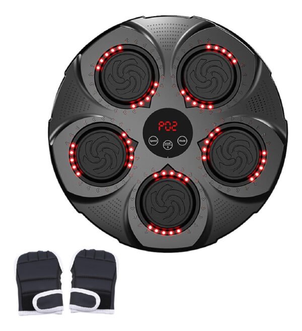 MÁQUINA DE BOXEO MUSICAL INTELIGENTE CON GUANTES DEPORTE