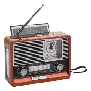 RADIO VINTAGE CON PANEL SOLAR JO