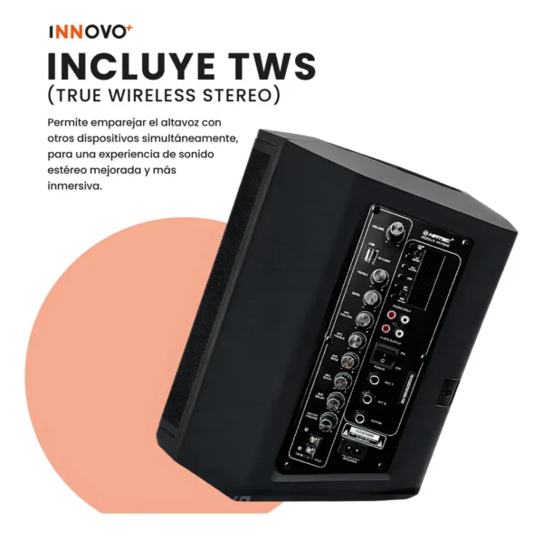 CABINA PARLTANTE RGB 8" VOLK 201