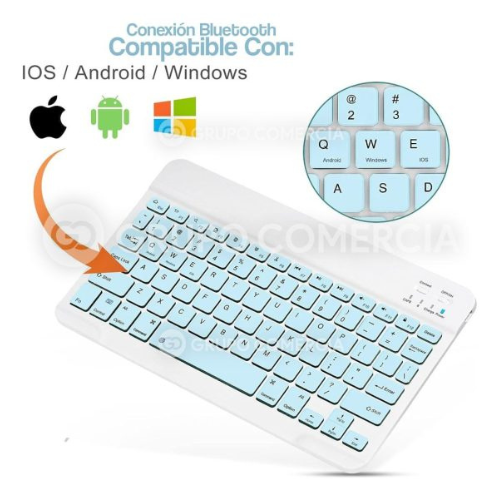 TECLADO CON MOUSE SLIM PARA COMPUTADOR PORTÁTIL BLUETOOTH