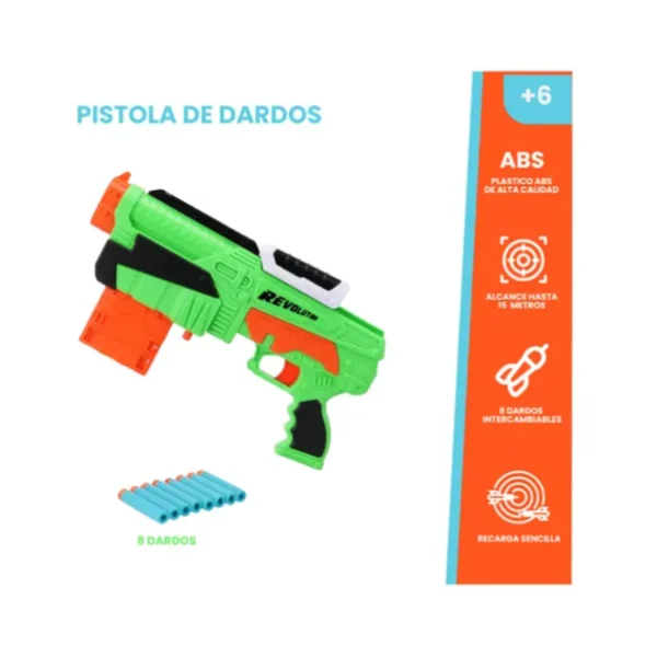 pistola2 JUGUETE PISTOLA DARDOS 41925
